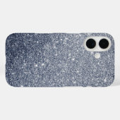 Coques Case-Mate iPhone Style de Parties scintillant gris argenté (Verso (horizontal))