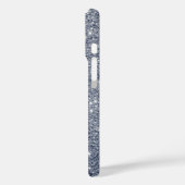 Coques Case-Mate iPhone Style de Parties scintillant gris argenté (Verso / Gauche)