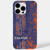 Coques Case-Mate iPhone style de surf bleu orange (Verso)