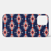 Coques Case-Mate iPhone Style ethnique, motif sans couture géométrique. (Verso (horizontal))