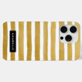 Coques Case-Mate iPhone Style Faux Gold Stripes (Verso (horizontal))