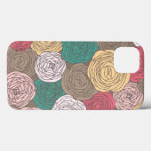 Coques Case-Mate iPhone Style floral élégant. Fleur brillant (Verso (horizontal))