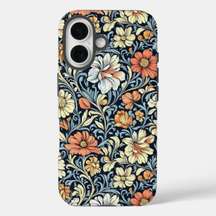 Coques iPhone 16 style floral William Morris à motif d'acanthe