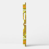Coques Case-Mate iPhone Style folklorique design floral en jaune (Verso / Droite)