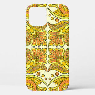 Case-Mate iPhone Case Style folklorique design floral en jaune