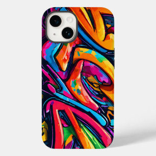 Coque Pour iPhone 14 Style Graffiti Art Abstrait
