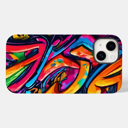 Coques Case-Mate iPhone Style Graffiti Art Abstrait (Verso (horizontal))