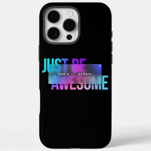 Coques iPhone 16 Pro Max Stylé Gras Typographie Citation Inspiration Noir