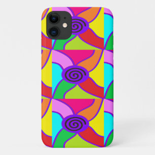 Case-Mate iPhone Case Style hippie violet centré l'art spiral portée fla