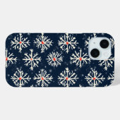 Coques Case-Mate iPhone Style hivernal Motif de flocon de neige (Verso (horizontal))