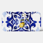 Coques Case-Mate iPhone style italien, carreaux, majolica, citron, impress (Verso (horizontal))