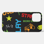 Coques Case-Mate iPhone Style Jeu Pixel : Abstrait sans couture. (Verso (horizontal))
