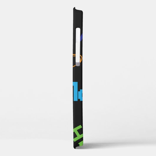 Coques Case-Mate iPhone Style Jeu Pixel : Abstrait sans couture. (Verso / Gauche)