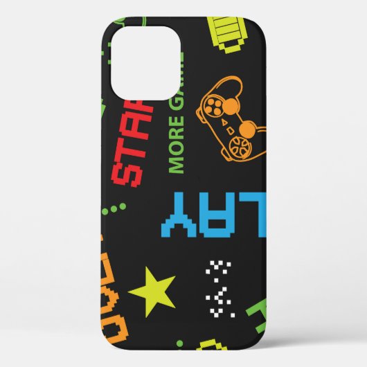 Coques Case-Mate iPhone Style Jeu Pixel : Abstrait sans couture. (Verso)