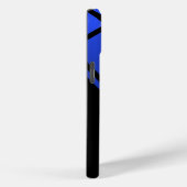 Coques Case-Mate iPhone Style Ligne Bleue Mince (Verso / Droite)