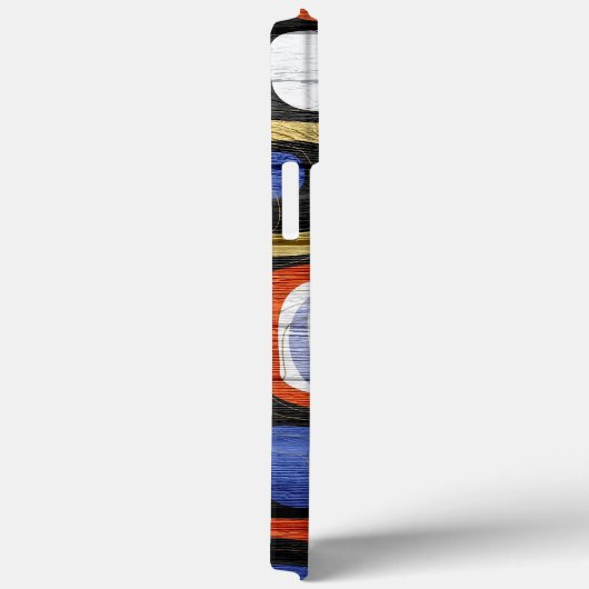 Coques Case-Mate iPhone Style moderne Abstrait Pastel Bois (Verso / Droite)