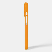 Coques Case-Mate iPhone Style Moderne Classique Customisé Nom Orange. (Verso / Gauche)