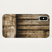 Coques Case-Mate iPhone Style Moderne de Bois Grunge Planches Effet 2D (Dos (Horizontal))