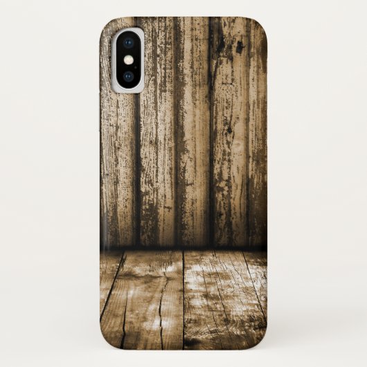 Coques Case-Mate iPhone Style Moderne de Bois Grunge Planches Effet 2D (Dos)
