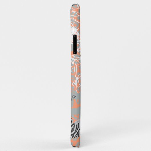 Coques Case-Mate iPhone Style moderne Eclectique Orange Grey Jaune (Dos/Droite)