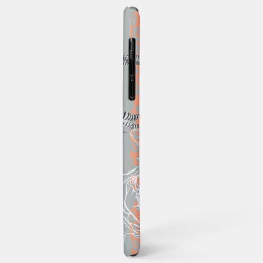 Coques Case-Mate iPhone Style moderne Eclectique Orange Grey Jaune (Dos/Gauche)