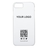 Coques Case-Mate iPhone Style moderne modifiable code qr et texte (Dos)