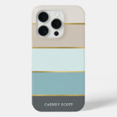 Coques Case-Mate iPhone Style moderne rayures personnalisées (Verso)