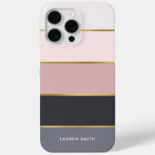 Coques Case-Mate iPhone Style moderne rayures personnalisées (Verso)