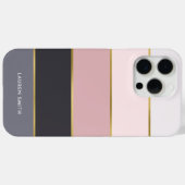 Coques Case-Mate iPhone Style moderne rayures personnalisées (Verso (horizontal))