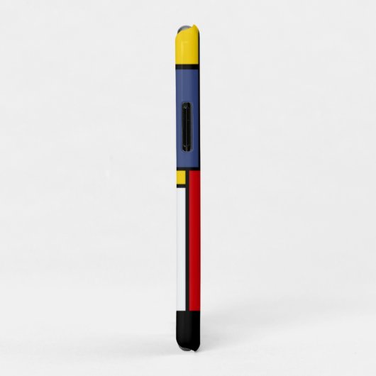 Coques Case-Mate iPhone Style Mondrian Design d'art Abstrait moderne (Dos/Droite)