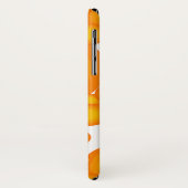 Coques Case-Mate iPhone Style Oranger des années 70 cercles comme des bull (Dos/Gauche)