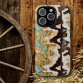 Coques Case-Mate iPhone Style Ouest Turquoise en cuir féminin