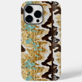 Coques Case-Mate iPhone Style Ouest Turquoise en cuir féminin (Verso)