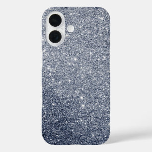 Coques iPhone 16 Style Pailleté Gris Argent