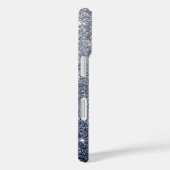 Coques Case-Mate iPhone Style Pailleté Gris Argent (Verso / Droite)