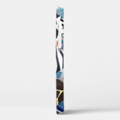 Coques Case-Mate iPhone Style Patchwork, motif de collage aquarelle. (Verso / Gauche)
