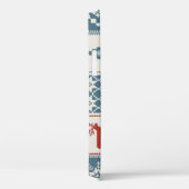 Coques Case-Mate iPhone Style Patchwork : Motif ornemental de Noël (Verso / Droite)