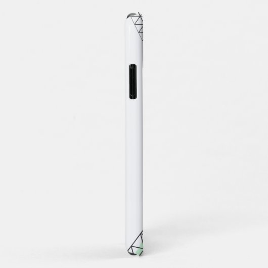 Coques Case-Mate iPhone Style Pyramide Triangle Formes Pastel (Dos/Droite)