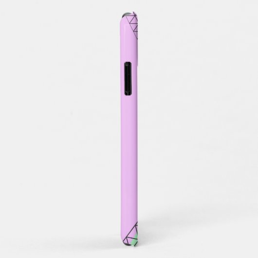 Coques Case-Mate iPhone Style Pyramide Triangle Formes Pastel (Dos/Droite)