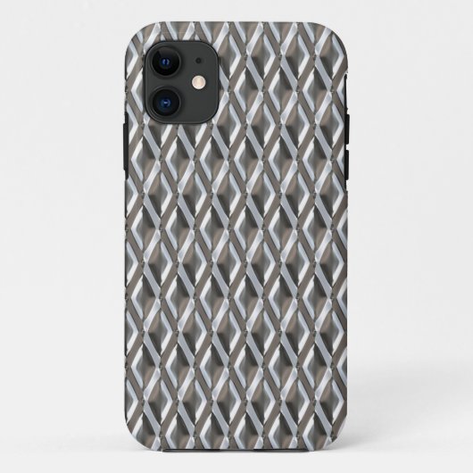 Coques Case-Mate iPhone Style rétro À damiers Chrome Diamants Imprimer (Dos)