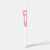 Coques Case-Mate iPhone Style rose clair en forme de blanc massif (Verso / Gauche)