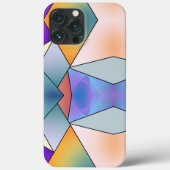 Coques Case-Mate iPhone Stylé rose et bleu Marbre Moderne esthétique (Verso)