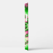 Coques Case-Mate iPhone Style rose et vert fractal (Verso / Droite)