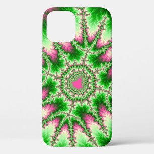 Case-Mate iPhone Case Style rose et vert fractal