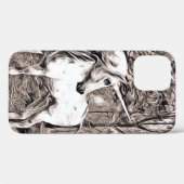 Coques Case-Mate iPhone Style rustique - Unicorn (Verso (horizontal))