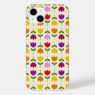 Coque Pour iPhone 14 Plus Style scandinave coloré sur Crm Flower Motif