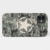 Coques Case-Mate iPhone Style stylo étoile Camouflage numérique kaki (Dos (Horizontal))