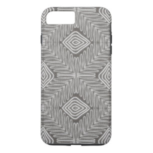 Etui iPhone Case-Mate Style Tribale Africain moderne en cuir gris