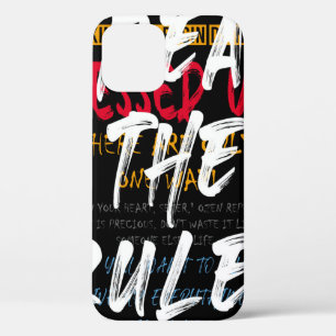 Case-Mate iPhone Case Style urbain de rue Rompre les règles slogan impri