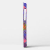 Coques Case-Mate iPhone Style violet, rose et vert fractal (Verso / Gauche)